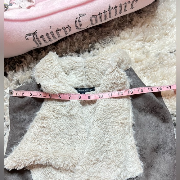 Saks Fifth Ave Faux Fur Wrap Vest - Picture 3 of 8